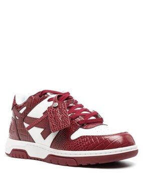 Off-White red & white sneakers